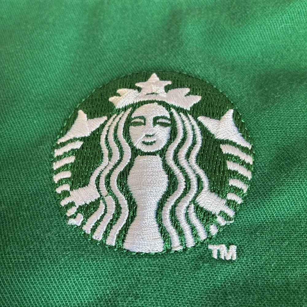 Starbucks Employee Uniform Apron Green Embroidered Coffee Shop Barista